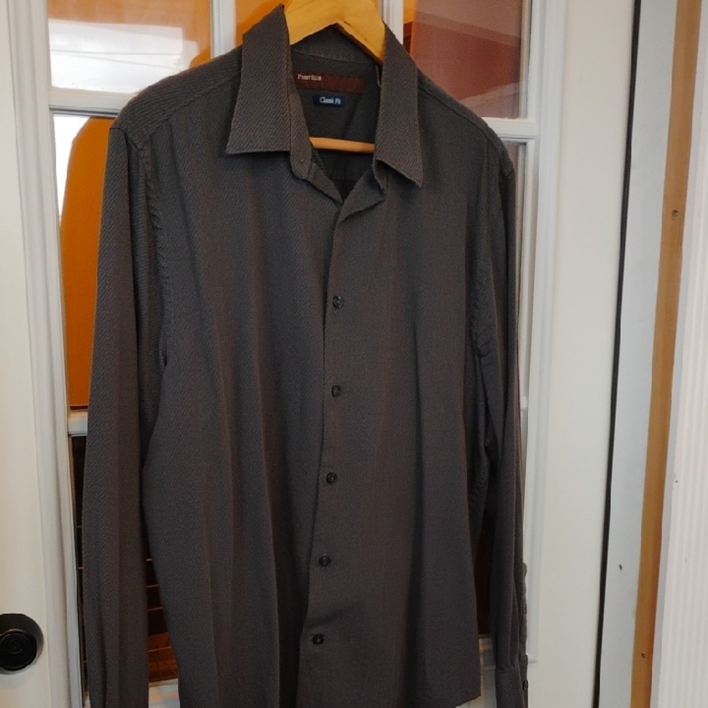 Perry Ellis Men's Gray Shirt